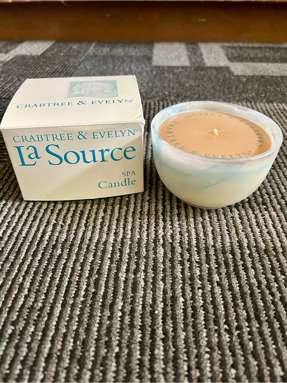 CRABTREE & EVELYN Vntg Large La Source Fragrance Spa Candle VERY RARE NIB UNUSED